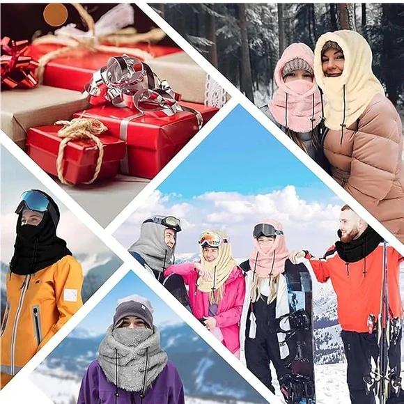 Fleece Hooded Scarf - Picture 7 of 11